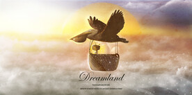  童话梦幻天空场景 