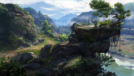 古风 传统建筑 山水风景 亭台