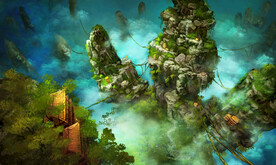 古风 传统建筑 山水风景 亭台