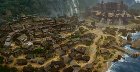 古风 传统建筑 山水风景 亭台