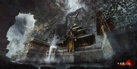 古风 传统建筑 山水风景 亭台