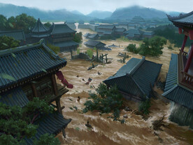 古风 传统建筑 山水风景 亭台