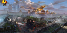 古风 传统建筑 山水风景 亭台