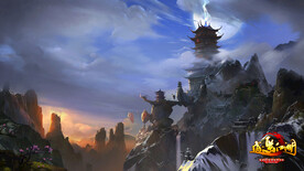 古风 传统建筑 山水风景 亭台