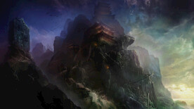 古风 传统建筑 山水风景 亭台