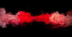 红色烟雾