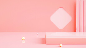 粉色展台背景