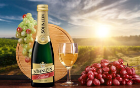 红白葡萄橡木酒桶甜白葡萄酒海报