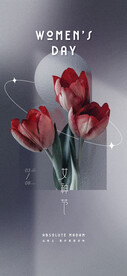 浪漫花卉三八妇女节 