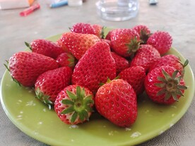 一盘草莓