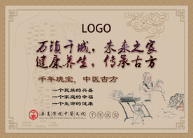 健康养生中医传统文化经脉海报