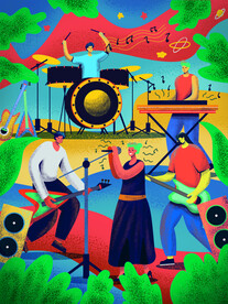 卡通音乐节海报