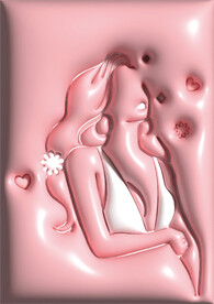 三八妇女节膨胀风海报