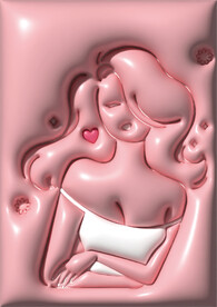 三八妇女节膨胀风海报