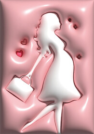 三八妇女节膨胀风海报