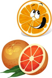 卡通橙子