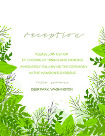 绿色邀请函