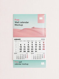 挂历台历样机模板