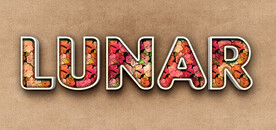 彩色纹理字体样机