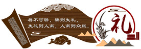 古典文化墙 校园文化