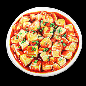 手绘麻婆豆腐