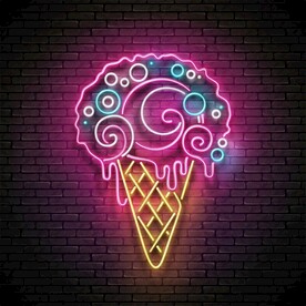 霓虹灯冰淇淋 
