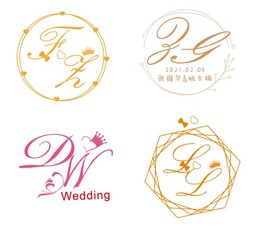 英文婚庆logo
