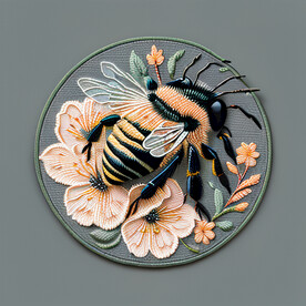 蜜蜂刺绣