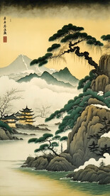 国画山水画