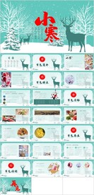 24节气小寒ppt节日