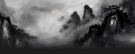 水墨山水画