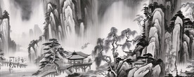 水墨山水画