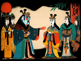 国画传统戏曲