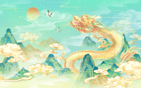 中国风国潮背景