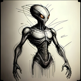 外星人设计手稿