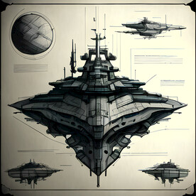 宇宙飞船设计手稿