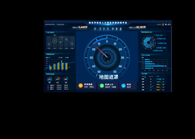 科技感大数据可视化智能界面首页