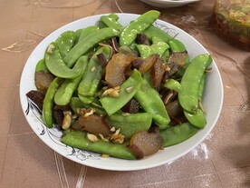 熏肉炒豌豆