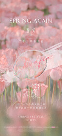 春天花卉海报