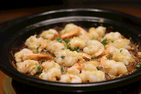 蒜茸粉丝焗虾仁