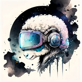 十二生肖羊插画