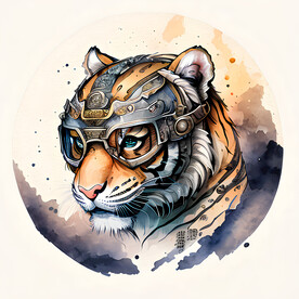 十二生肖老虎插画