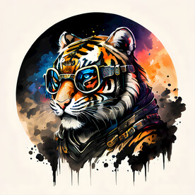 十二生肖老虎插画