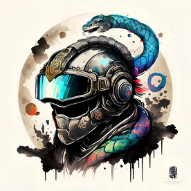 十二生肖蛇插画