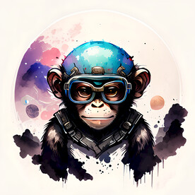 十二生肖猴子插画