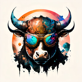 十二生肖牛插画