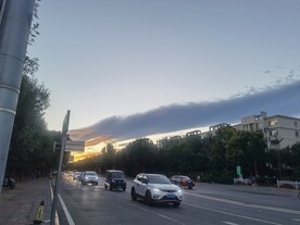 火烧云傍晚云层