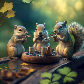 松鼠聚会