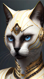 星罗猫机甲插画