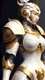 女机甲战士插画